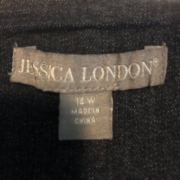 Jessica London Embroidered Denim Coat – (Vintage-Inspired Statement Jacket) - Picture 12 of 14